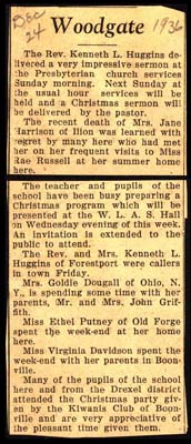 woodgate news december 24 1936