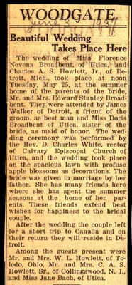 howlett charles a s and broadbent florence nevens married may 25 1937