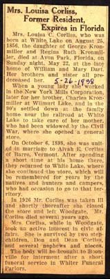corliss louisa c kronmiller wife of alvah e obit may 22 1938 002