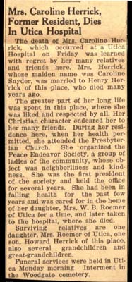 herrick caroline snyder wife of henry obit november 1938