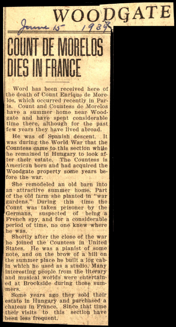 count enrique de morelos obit june 1939