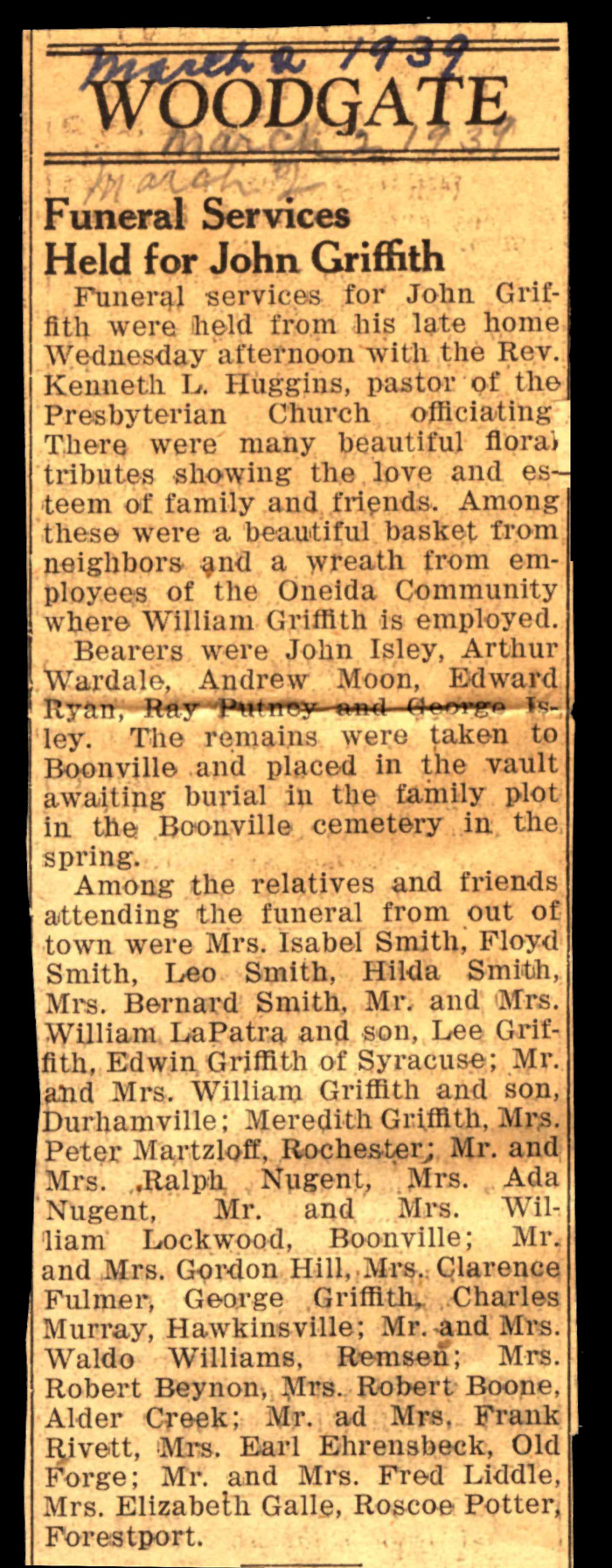 griffith john e husband of amarett r bigelow and katharine irene bailey obit february 19 1939 003