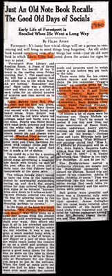 old notebook recalls good old days of forestport socials 1940