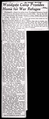 woodgate camp provides home for war refugee helene de morelos 1940