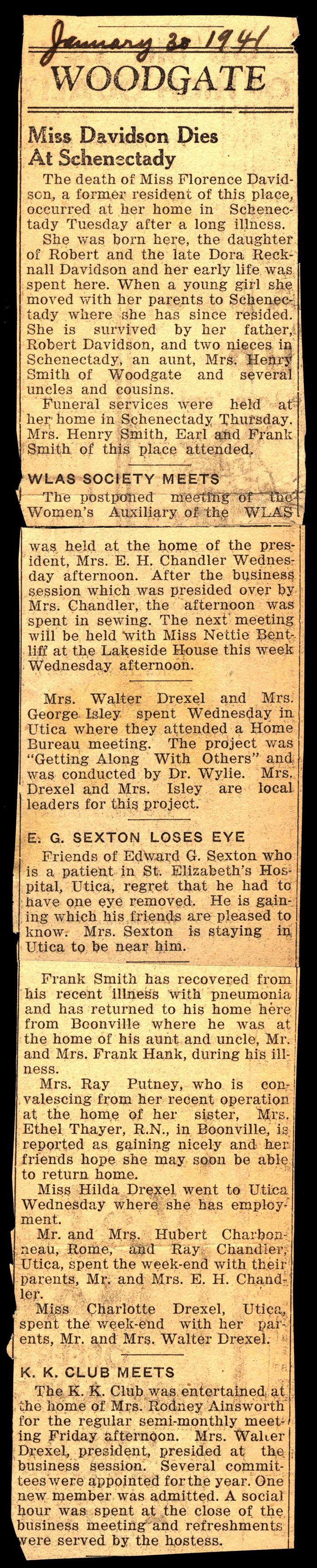 woodgate news january 30 1941