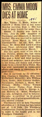 moon emma snyder wife of andrew jackson moon obit september 1 1941 001