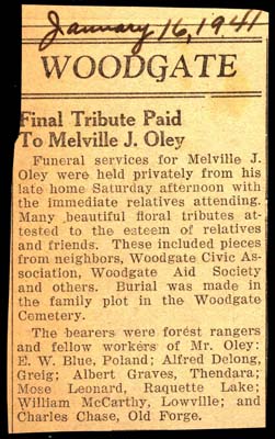 oley melville j husband of irene e putney oley obit january 8 1941 002