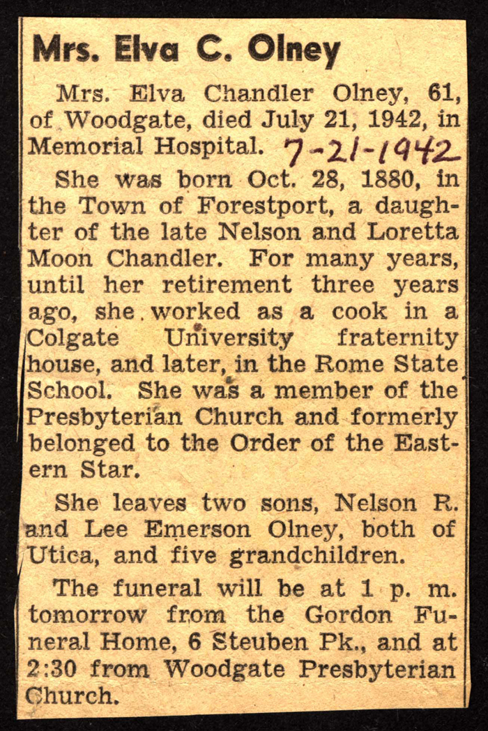 olney elva chandler dau of nelson and loretta moon chandler obit july 21 1942 001