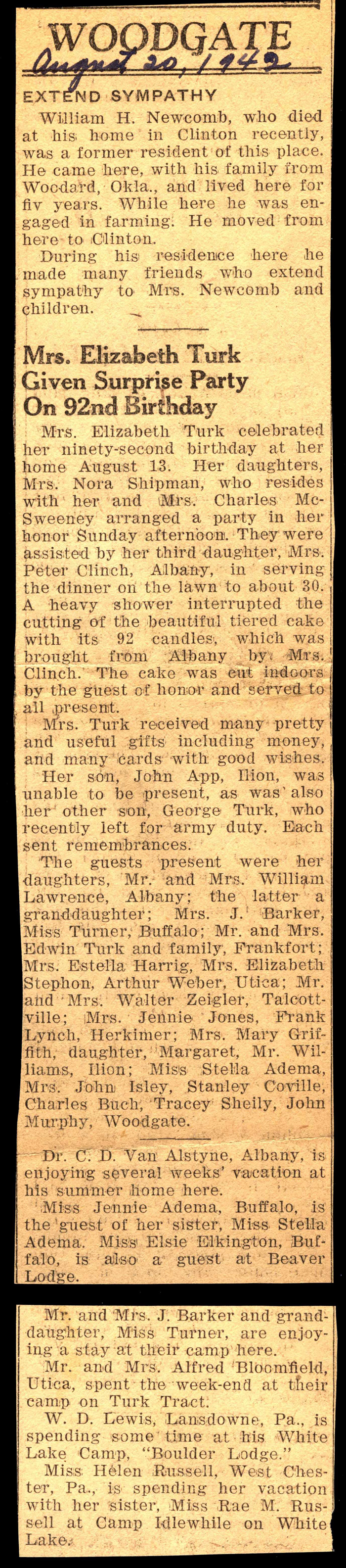 woodgate news august 20 1942