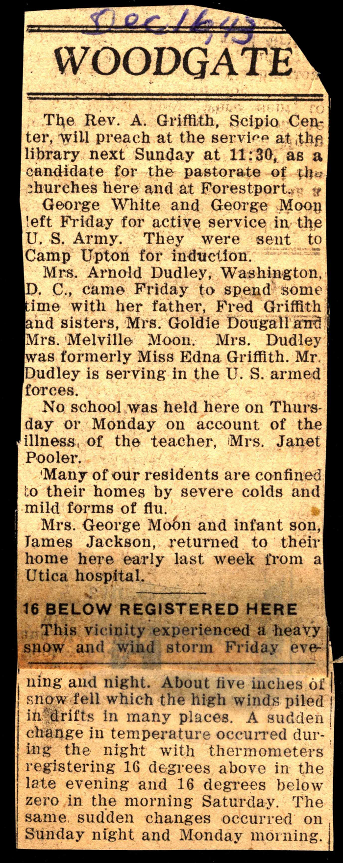 woodgate news december 16 1943