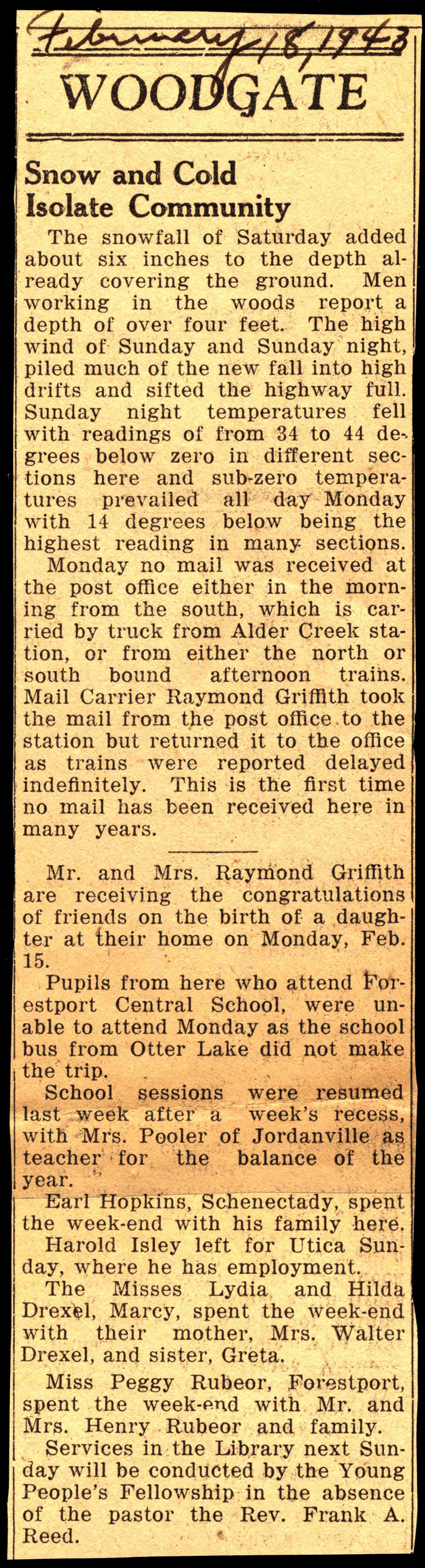 woodgate news february 18 1943