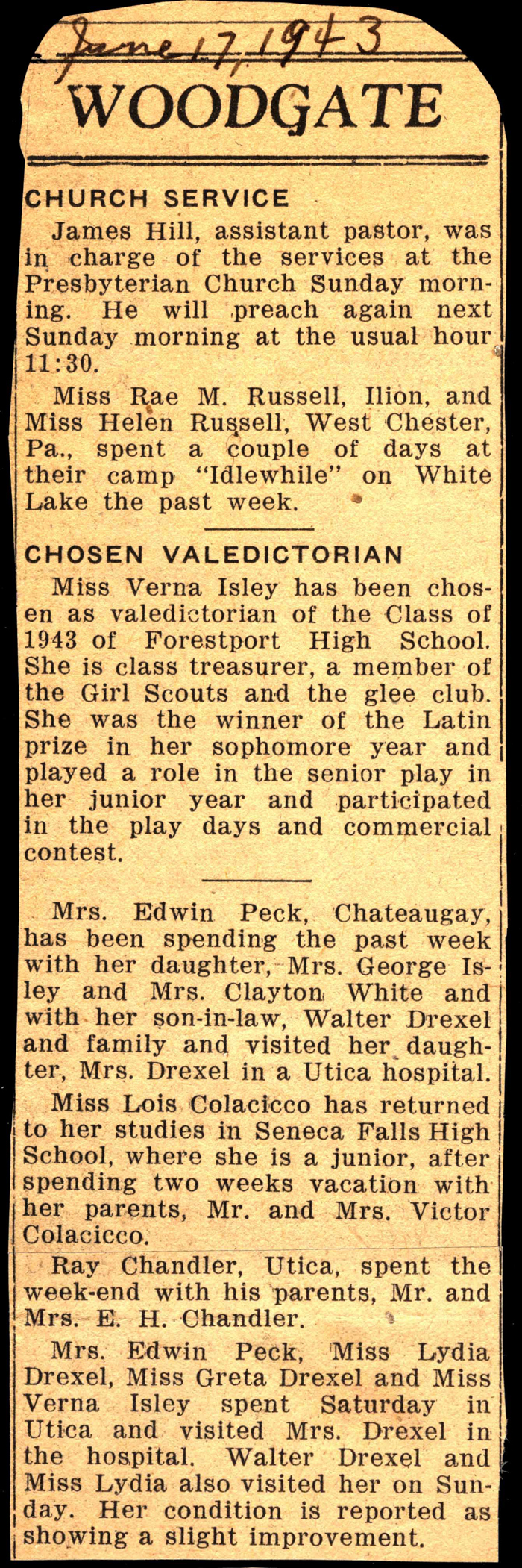 woodgate news june 17 1943