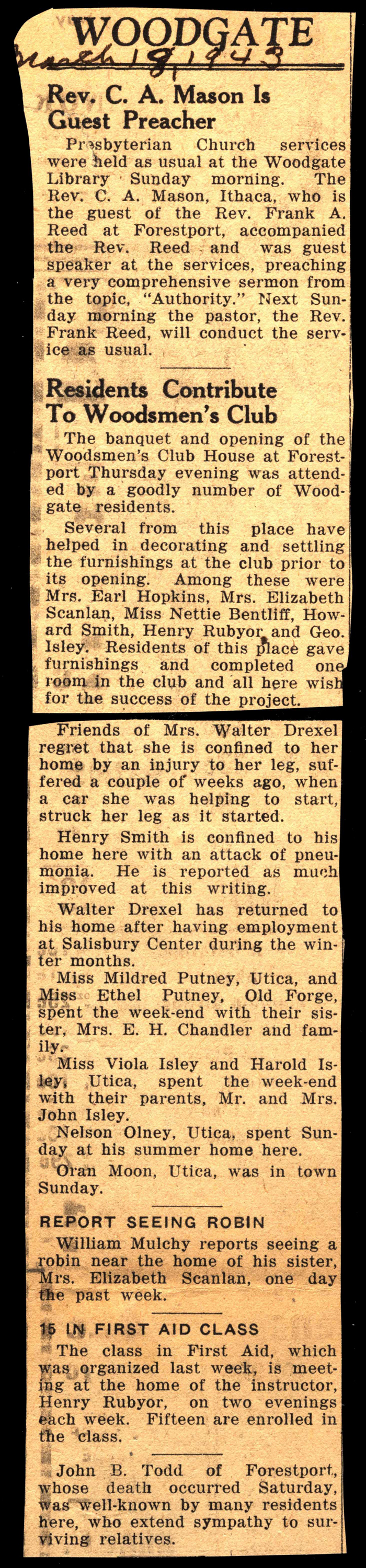 woodgate news march 18 1943