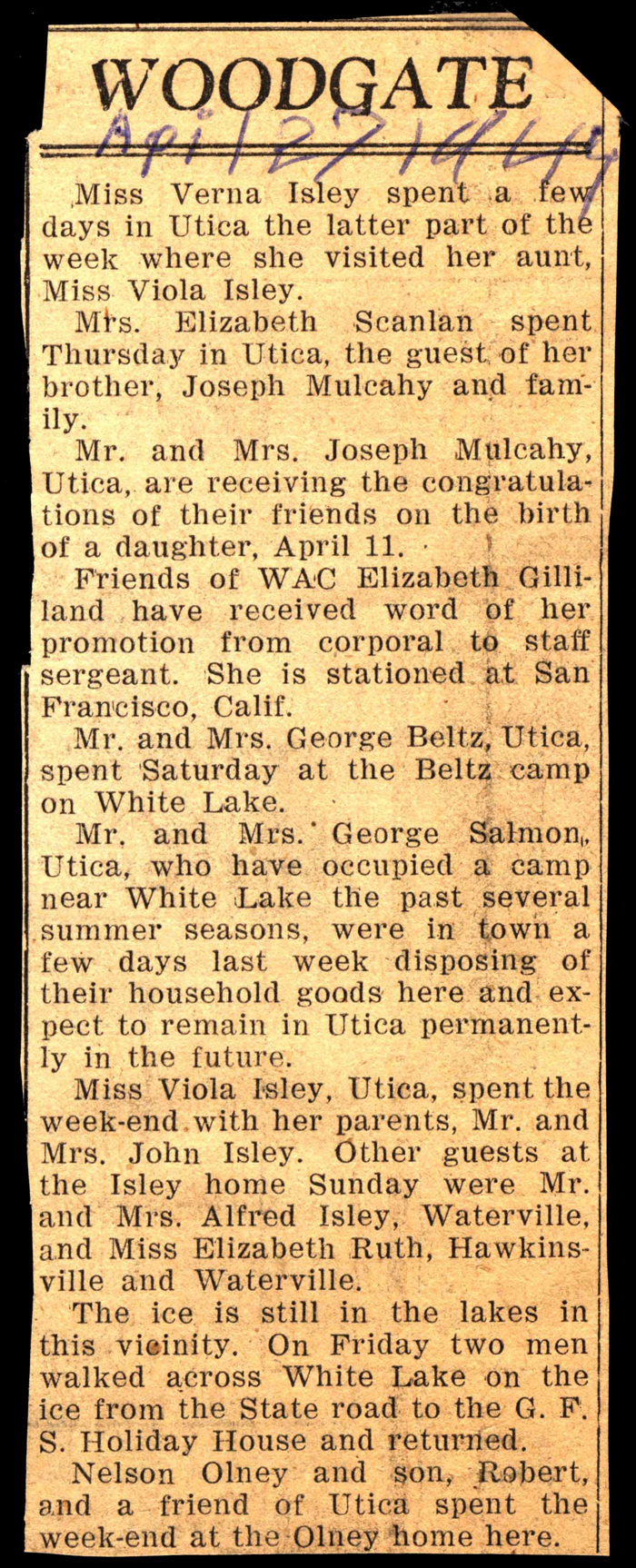 woodgate news april 27 1944