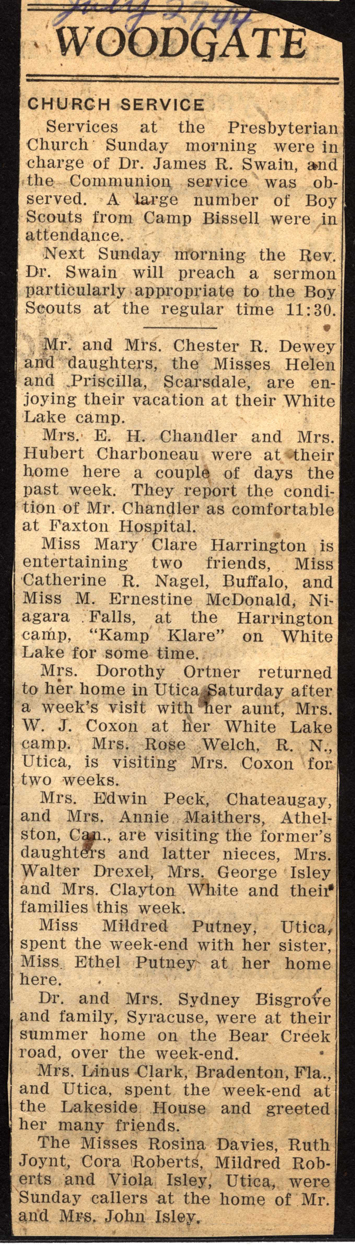woodgate news july 27 1944