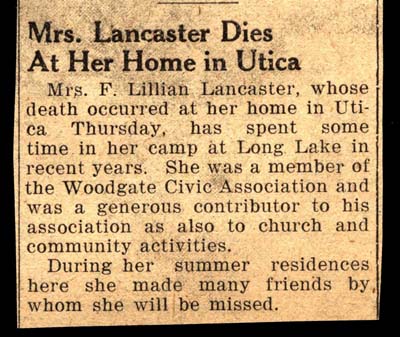lancaster mrs f lillian obit january 1944