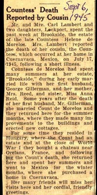 countess helene de morelos dies july 17 1945