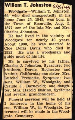 johnston william t husband of cloe doris davis obit june 25 1945