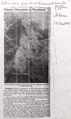 natures monument to woodsman putts article 1945