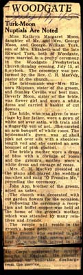 turk george william and moon kathryn margaret married july 19 1945