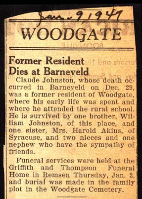 johnston claude brother of william johnston and mrs harold akins obit december 29 1946