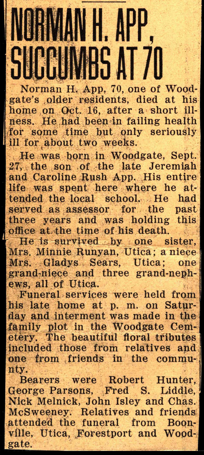app norman h son of jeremiah and caroline rush app october 16 1947 002