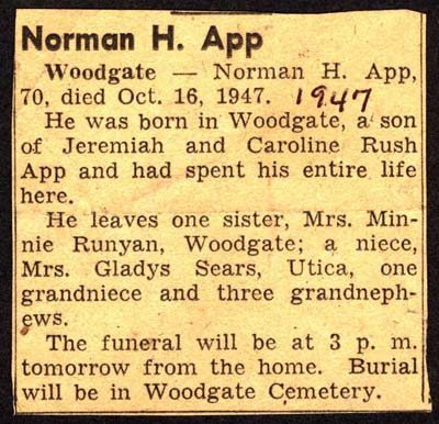 app norman h son of jeremiah and caroline rush app october 16 1947 001