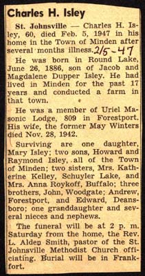 isley charles h husband of may winters isley obit february 5 1947