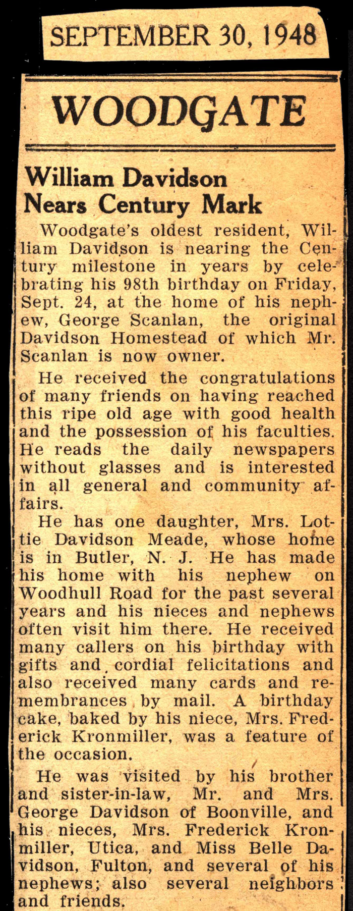 william davidson celebrates 98th birthday september 24 1948