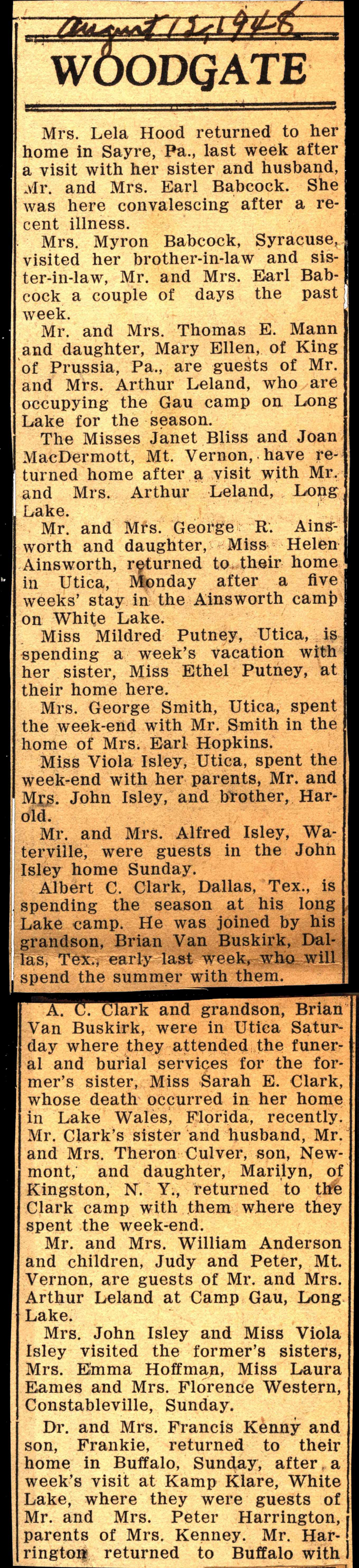 woodgate news august 12 1948 incomplete