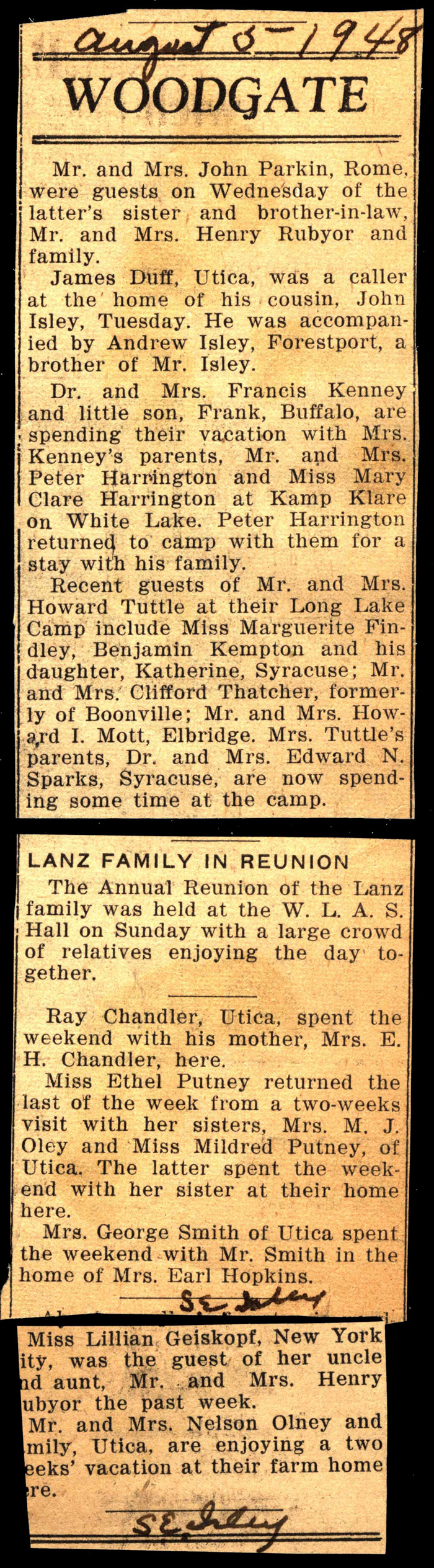 woodgate news august 5 1948