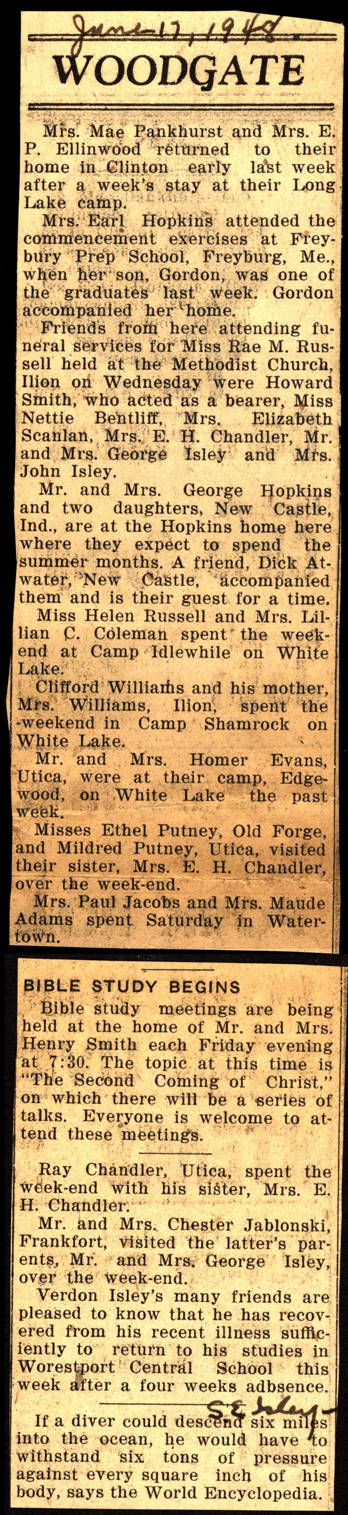 woodgate news june 17 1948