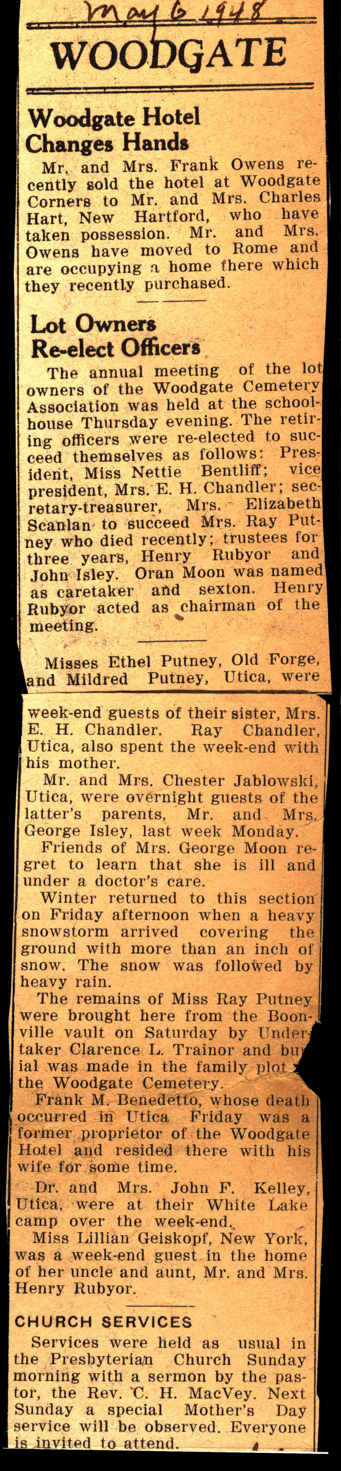 woodgate news may 6 1948