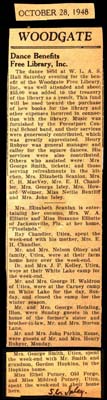 dance benefits free library woodgate ny october 28 1948