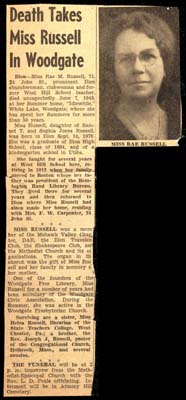 russell m rae daughter of samuel t and sophia jones russell obit june 7 1948