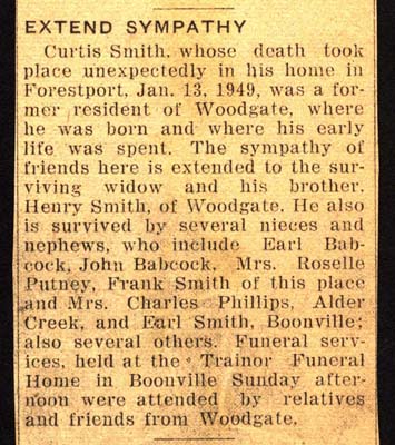 smith curtis obit january 13 1949