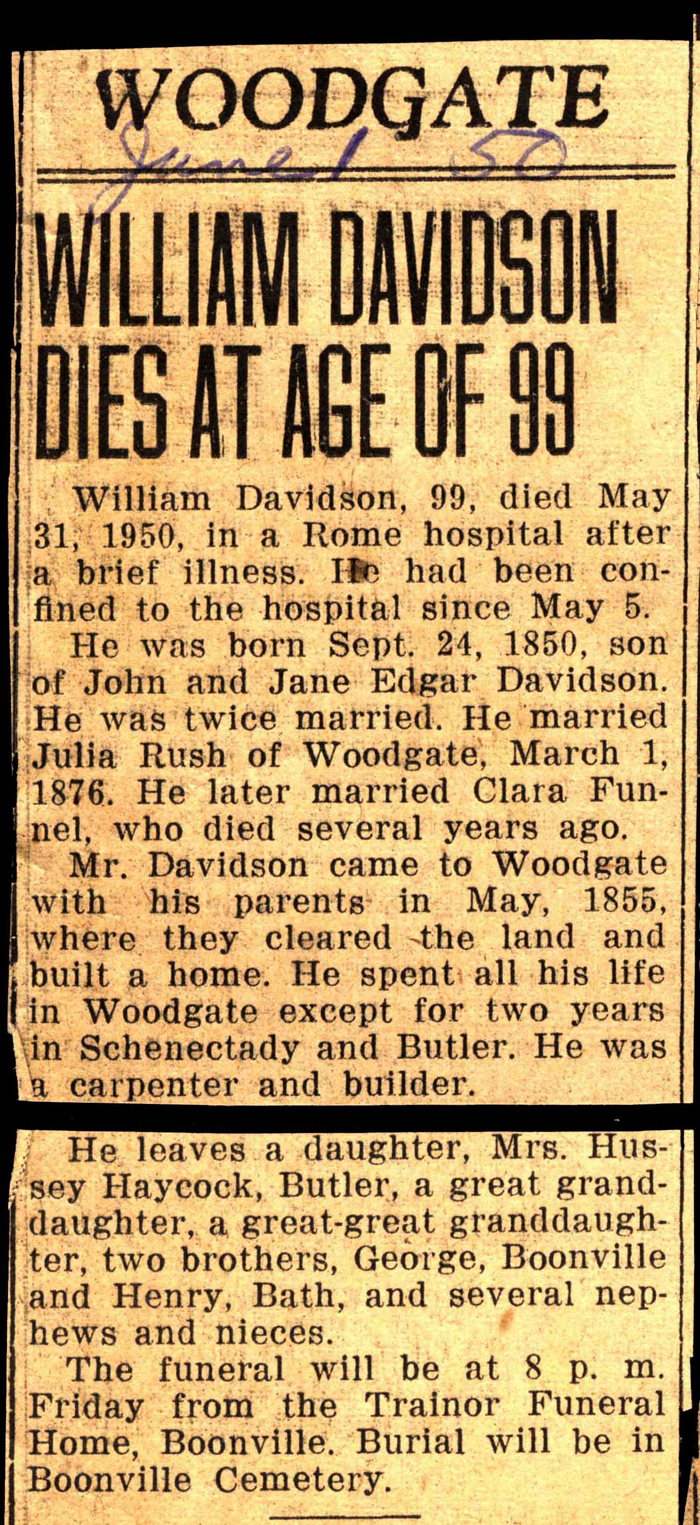 davidson william husband of julia rush and clara funnel obit may 31 1950 002