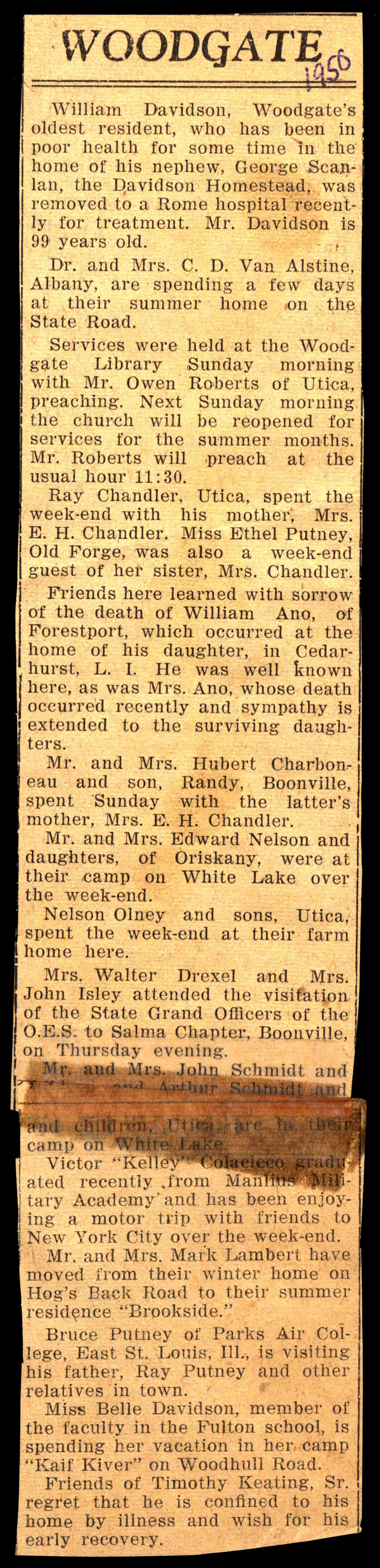 woodgate news 1950