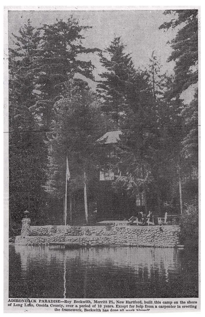 touch of genius roy beckwiths camp at long lake 1950 006