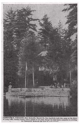 touch of genius roy beckwiths camp at long lake 1950 006