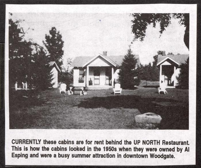 al esping rental cabins 1951