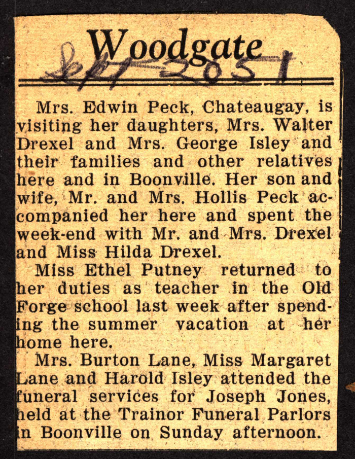 woodgate news september 20 1951