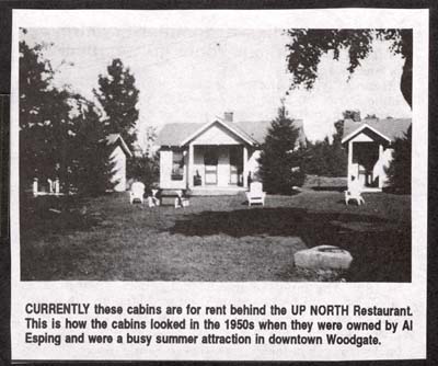 al esping rental cabins 1951