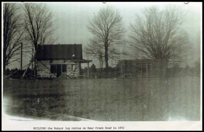 building rubyor cabins bear creek road 1952