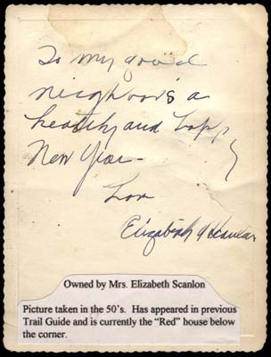 red house christmas card from mrs elizabeth scanlon 1950s 002back