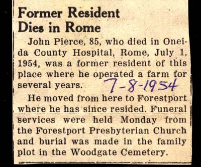 john pierce dies in rome july 1 1954