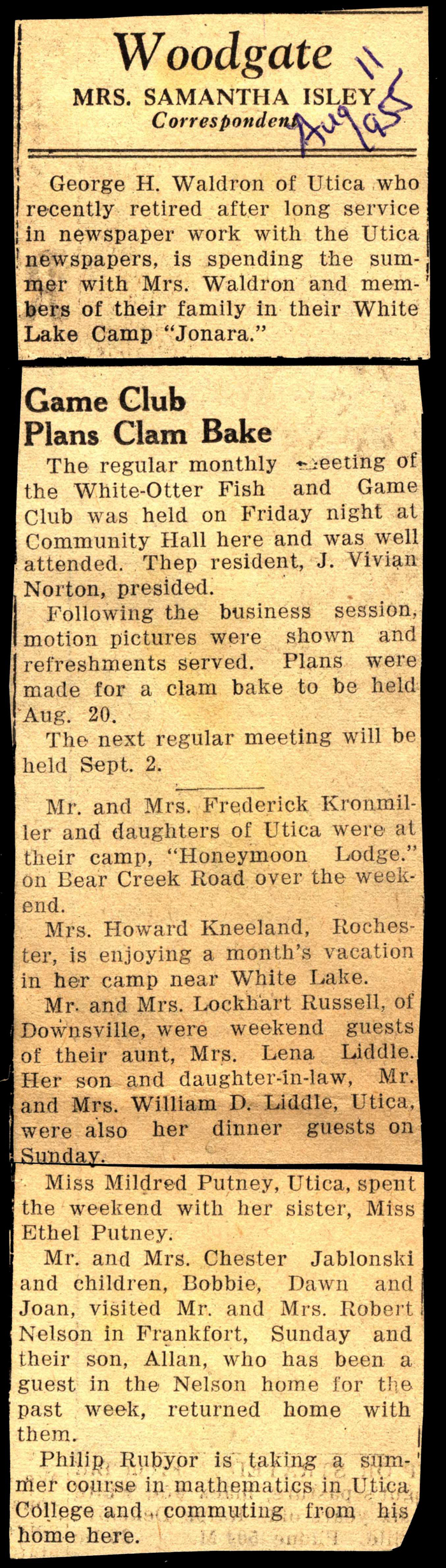 woodgate news august 11 1955