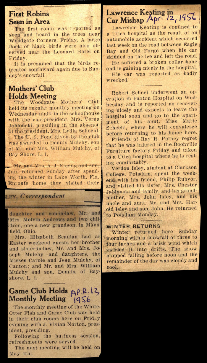 woodgate news april 12 1956