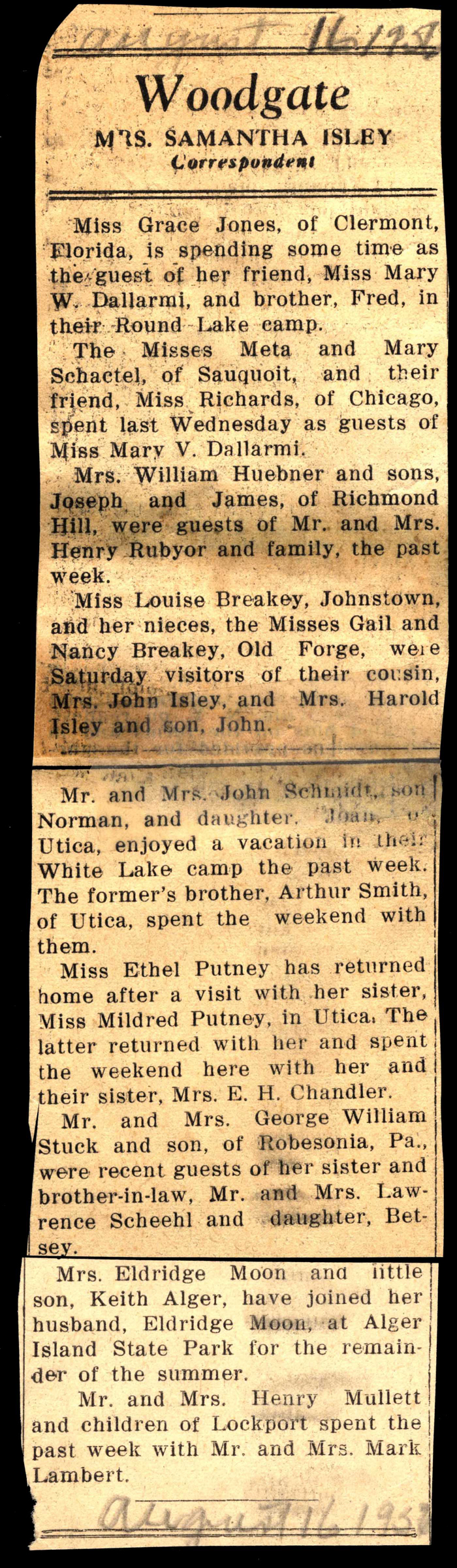 woodgate news august 16 1956