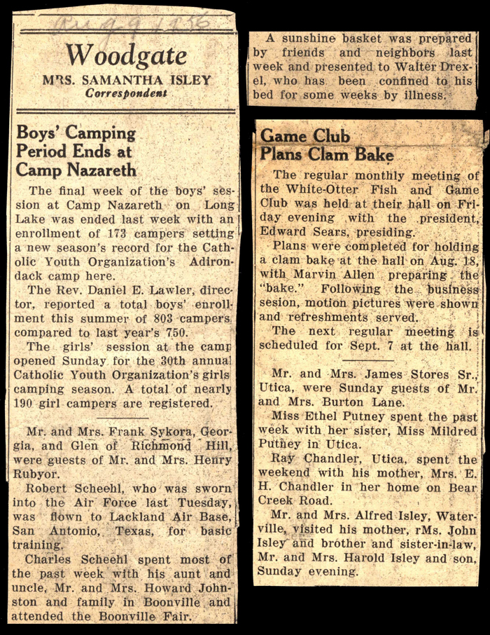 woodgate news august 9 1956
